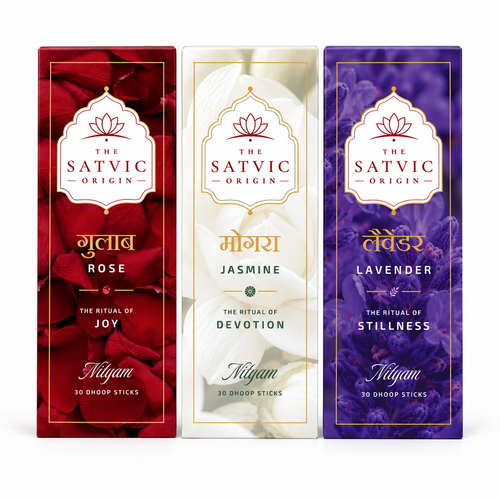 Floral Dhoop Sticks Combo: Rose, Mogra, Lavender